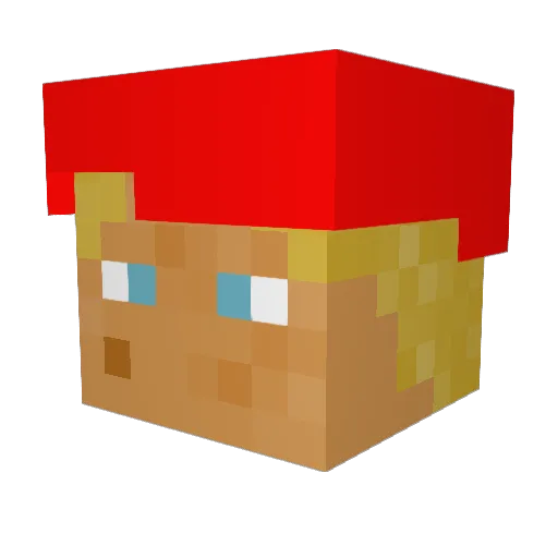 stagerz Minecraft avatar head, 3D render