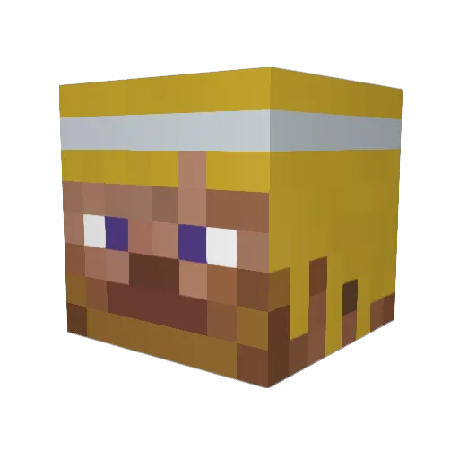 stahhr Minecraft avatar head, 3D render