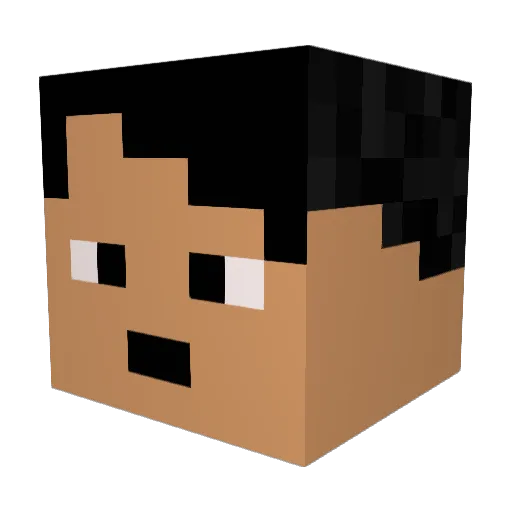 stahrslol Minecraft avatar head, 3D render