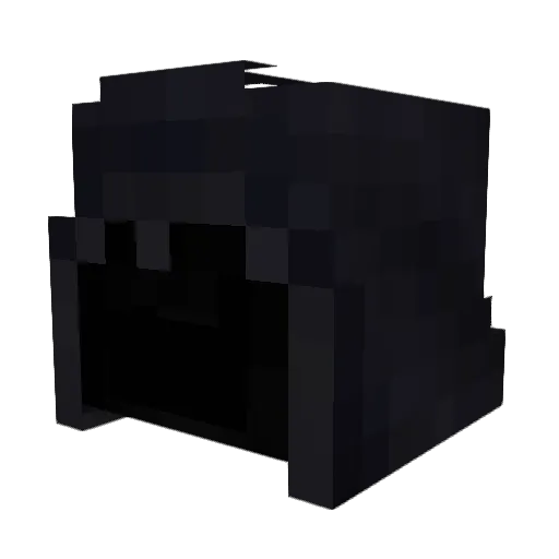 stained_nb Minecraft avatar head, 3D render