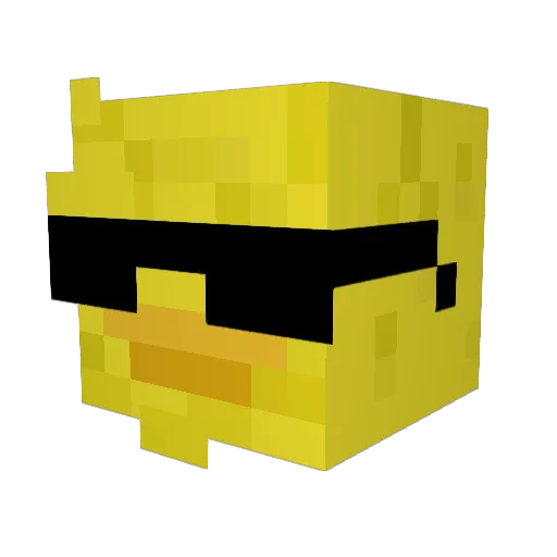 stakeBass Minecraft avatar head, 3D render