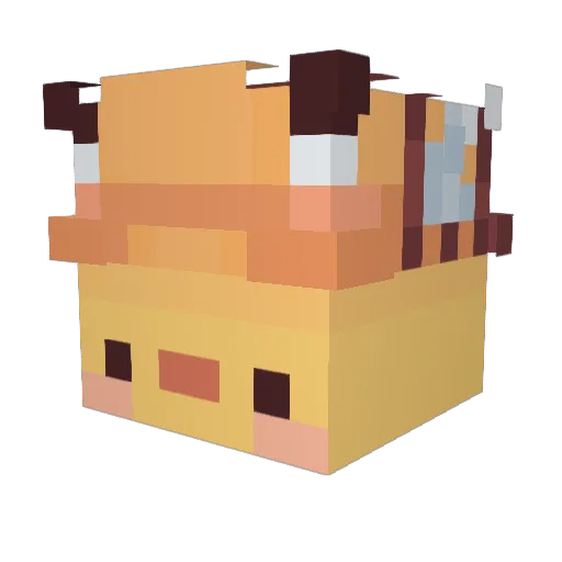 stalecheerioss Minecraft avatar head, 3D render