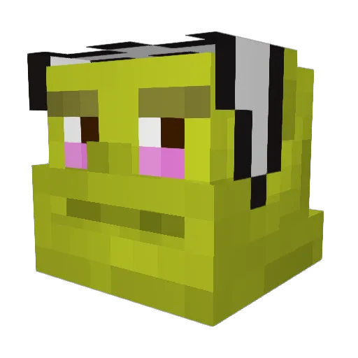 stampu Minecraft avatar head, 3D render