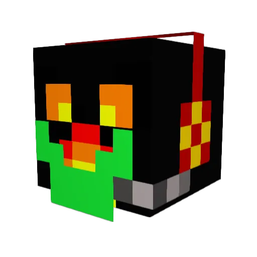 stampy9898 Minecraft avatar head, 3D render