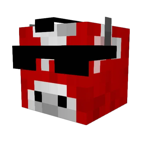 stampycat412 Minecraft avatar head, 3D render