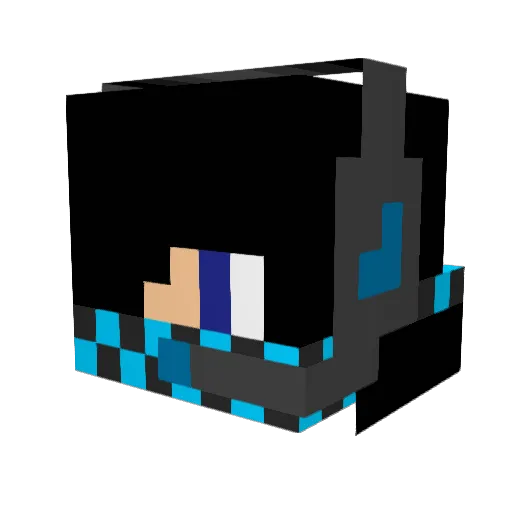 stampyko Minecraft avatar head, 3D render