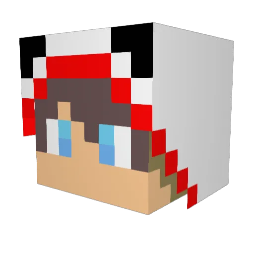 stampyshooter Minecraft avatar head, 3D render