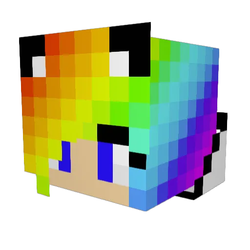 stampysquid12 Minecraft avatar head, 3D render