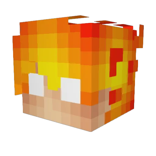 stan36 Minecraft avatar head, 3D render