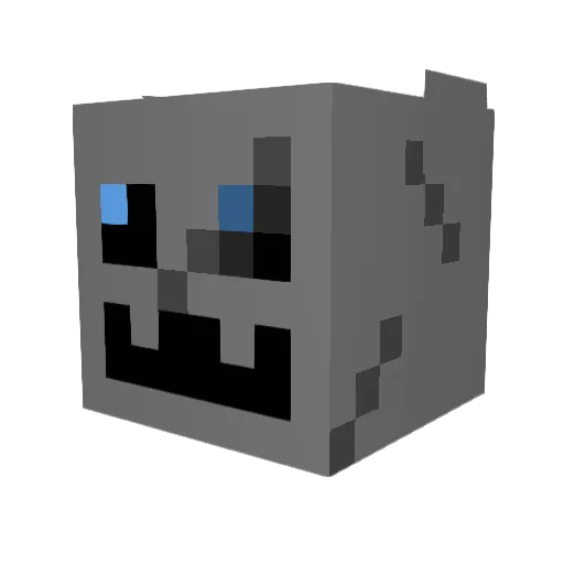stan67monster Minecraft avatar head, 3D render