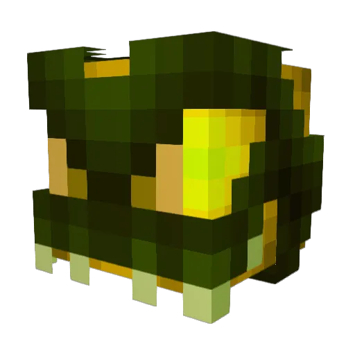 standard_Iguana Minecraft avatar head, 3D render