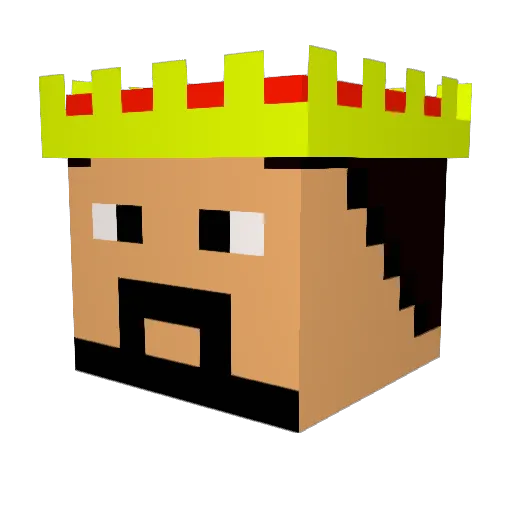 stanislavskij Minecraft avatar head, 3D render