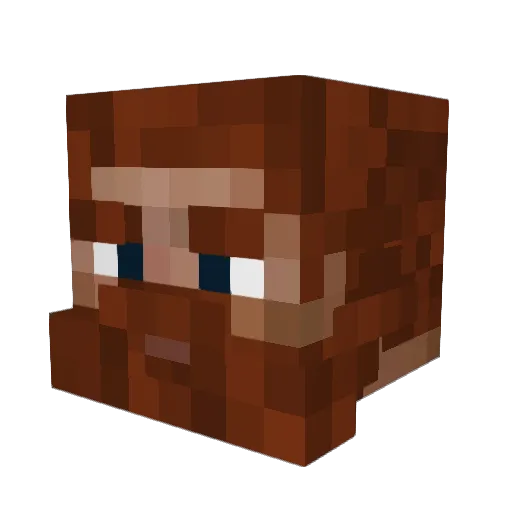 stankmouth Minecraft avatar head, 3D render
