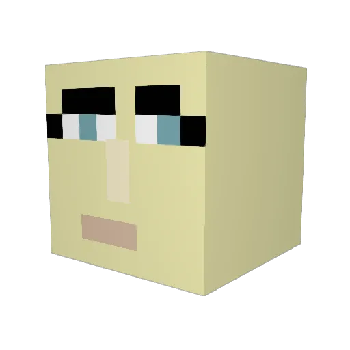 stankyforg Minecraft avatar head, 3D render