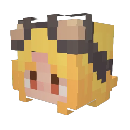 stanleyfles Minecraft avatar head, 3D render