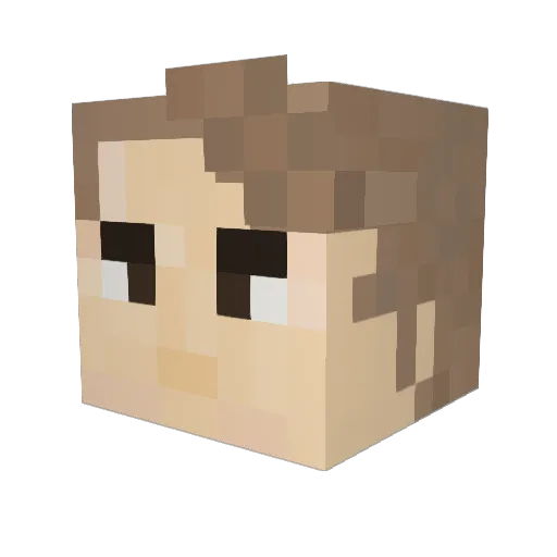 stanleysandwich Minecraft avatar head, 3D render