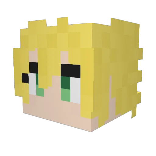 stanleywu1 Minecraft avatar head, 3D render