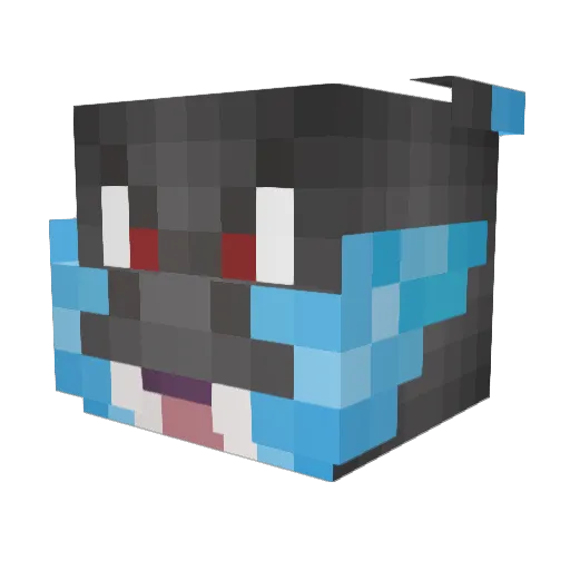 stanmannn Minecraft avatar head, 3D render