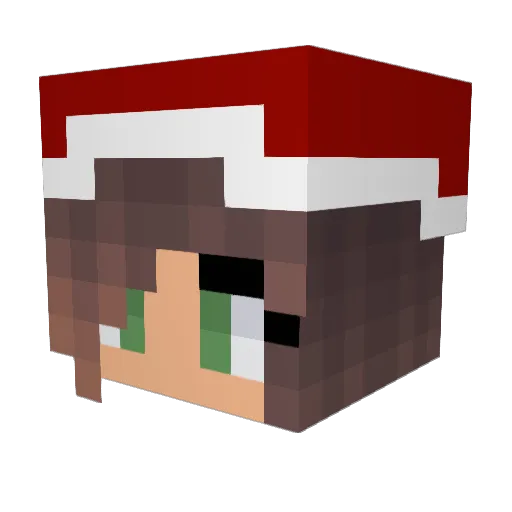 stanmanson Minecraft avatar head, 3D render