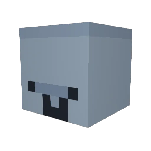 stantiix Minecraft avatar head, 3D render