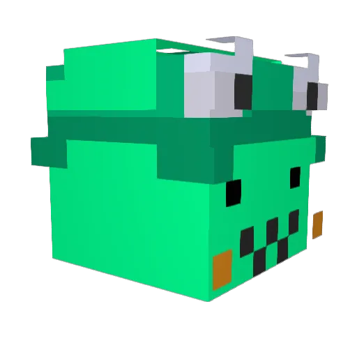 stape_ Minecraft avatar head, 3D render
