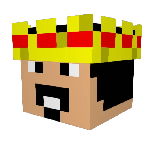 staples15 Minecraft avatar head, 3D render