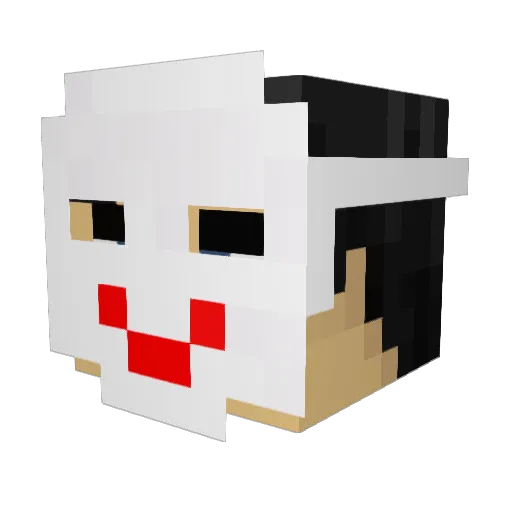 stapleshotz Minecraft avatar head, 3D render