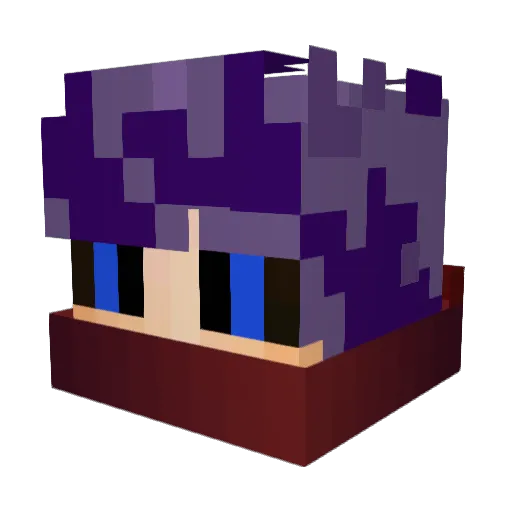 star0cloud Minecraft avatar head, 3D render