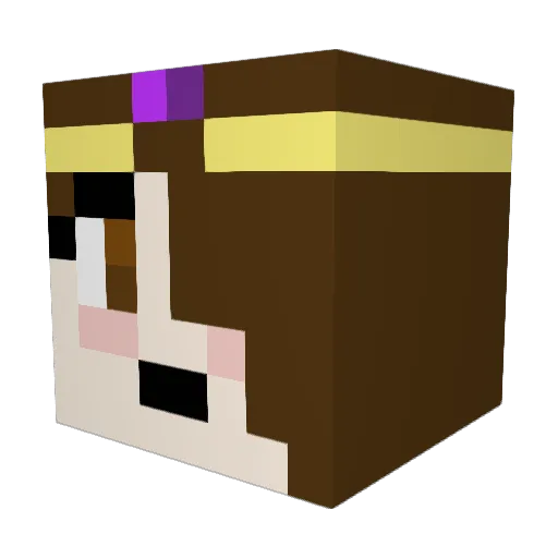 star34 Minecraft avatar head, 3D render