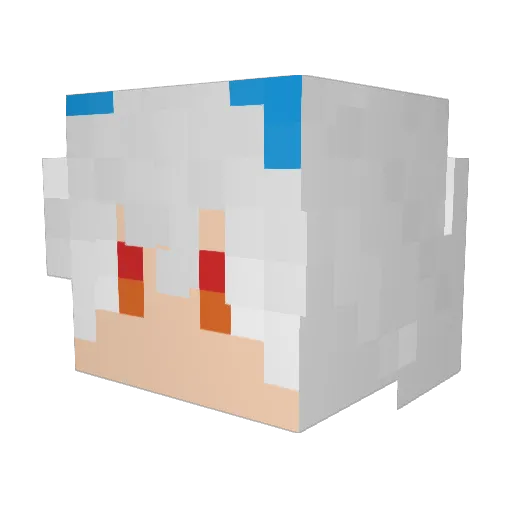 star__yu Minecraft avatar head, 3D render