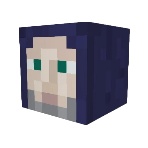 star_plant Minecraft avatar head, 3D render