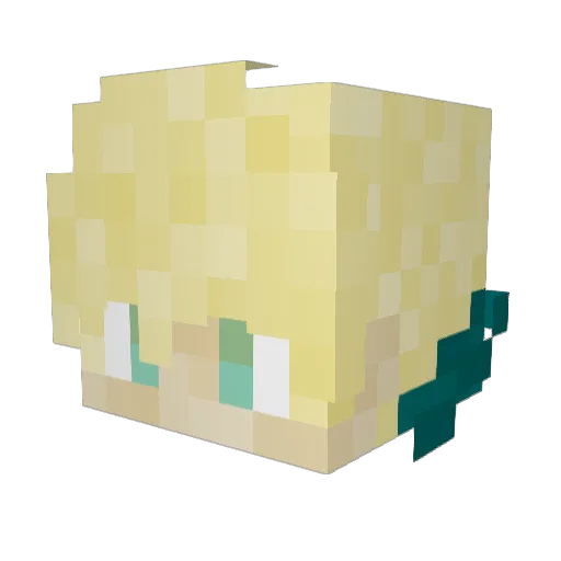 star_tooth Minecraft avatar head, 3D render