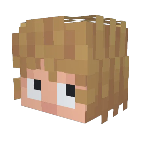 star_trim Minecraft avatar head, 3D render