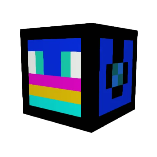star_win Minecraft avatar head, 3D render