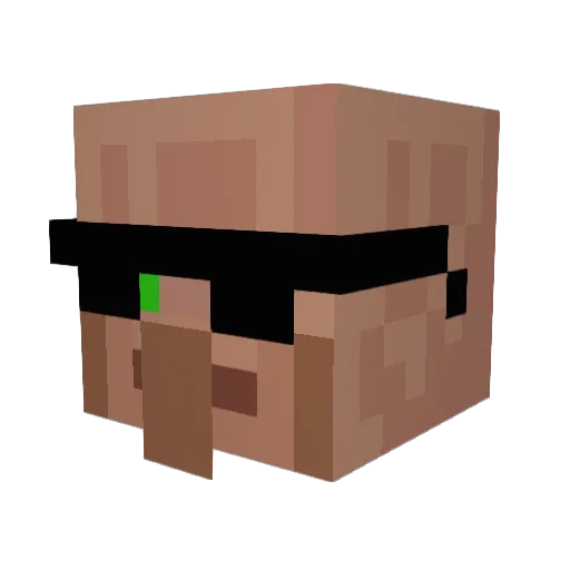 starab Minecraft avatar head, 3D render