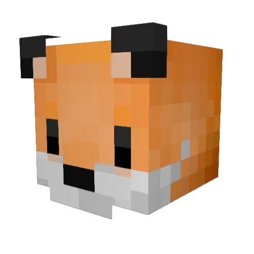 starac Minecraft avatar head, 3D render