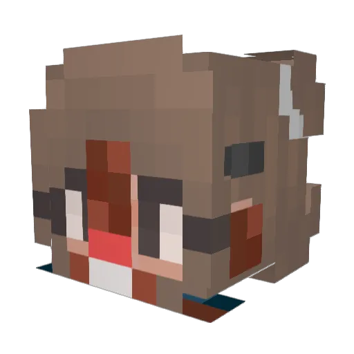 starapijana Minecraft avatar head, 3D render