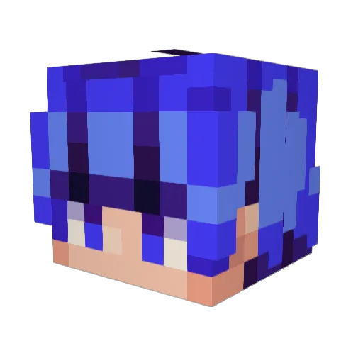 starbitos Minecraft avatar head, 3D render