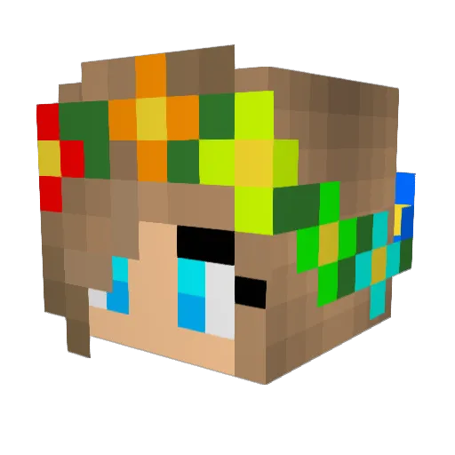 starblossom333 Minecraft avatar head, 3D render