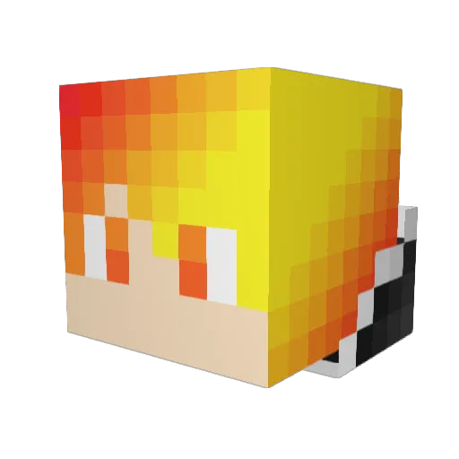 starboy555 Minecraft avatar head, 3D render