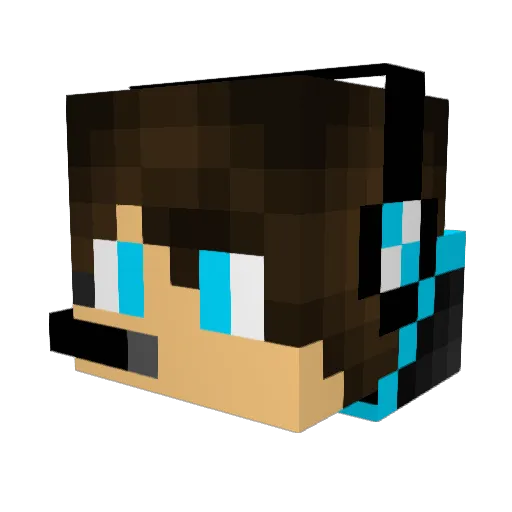 starboy999 Minecraft avatar head, 3D render