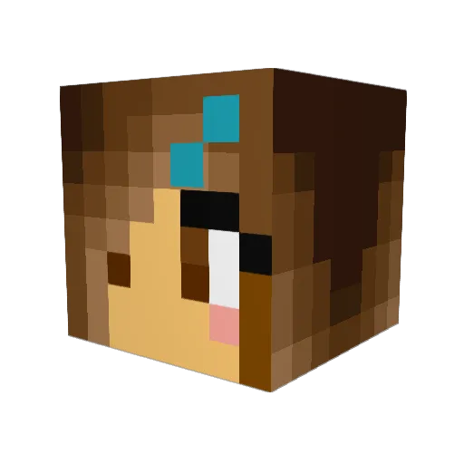 starburstt Minecraft avatar head, 3D render