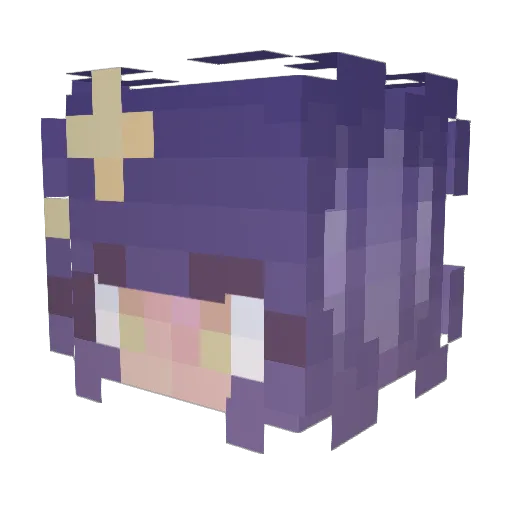starcaelum Minecraft avatar head, 3D render