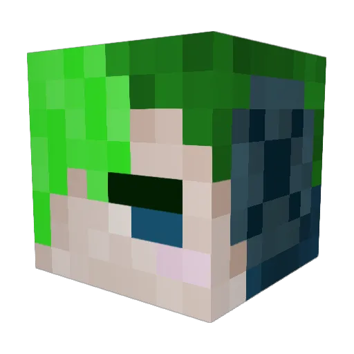 starchild_jojo Minecraft avatar head, 3D render