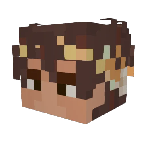 starcissus Minecraft avatar head, 3D render