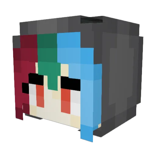 starcloud Minecraft avatar head, 3D render
