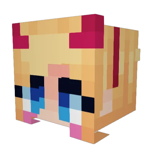 starco19 Minecraft avatar head, 3D render