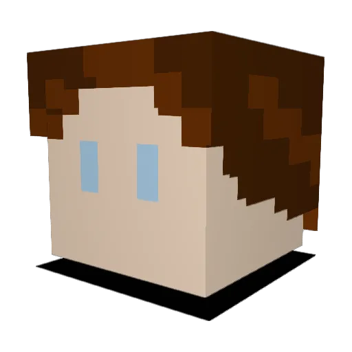 starcraft855 Minecraft avatar head, 3D render