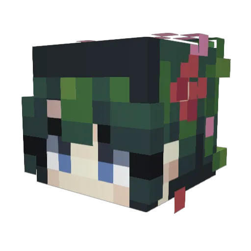 stardew_Oat Minecraft avatar head, 3D render