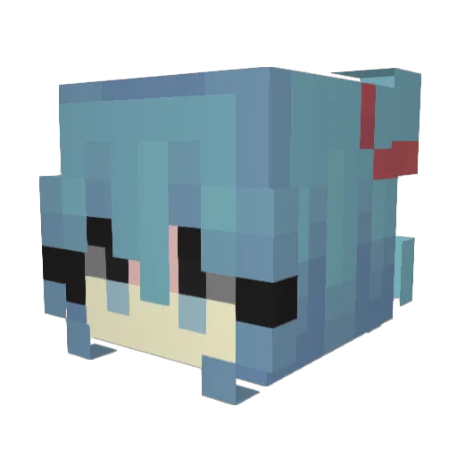 stardust111 Minecraft avatar head, 3D render